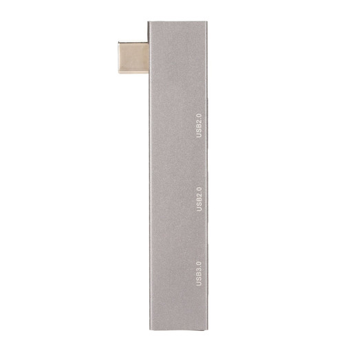3 in 1 Docking Station Type C to USB3.0 2USB2.0 5Gbps High Speed Aluminum Alloy Mini Docking Station