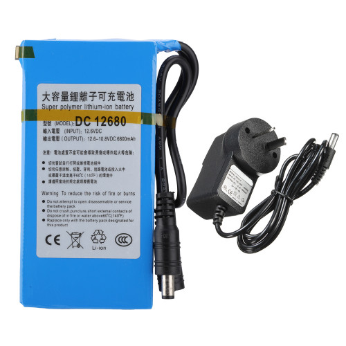 DC 12680 6800mAH Large Capacity Built in Switch Polymer Lithium Battery