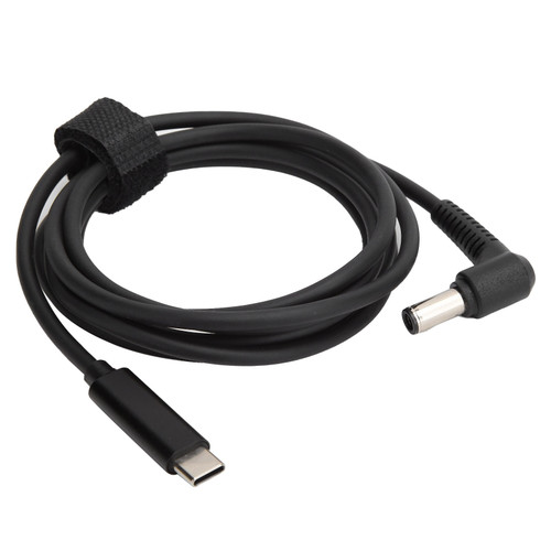 Type C PD Converter Male to Male 6.0x3.7mm Portable Fast Charging Cable 65W 1.5m/5.0ft for Notebook Computer