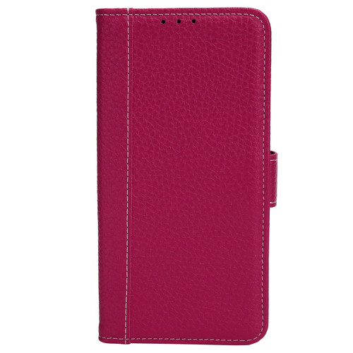 Mobile Phone Covers Shockproof Full Body Leather Case for Samsung S21 FE with Card SlotRed