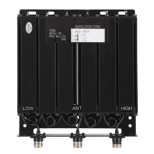 50W 6 Cavity UHF Portable Duplexer with Multiple Stop Band Filters (TX: 456.175 RX: 466.175)