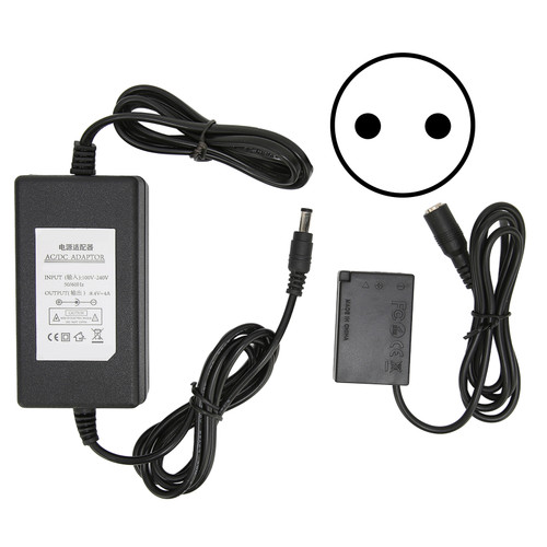 DRE18 DC Coupler Dummy Battery with Power Adapter for EOS RP Mirrorless 760D 750D 800D 850D 77D 200D