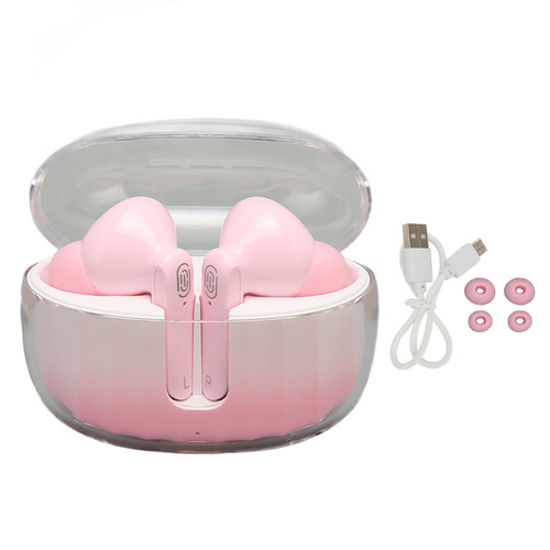 Language Translator Earbuds Bluetooth 5.3 144 Online Languages Intelligent Noise Reduction Wireless Translator Device Pink White