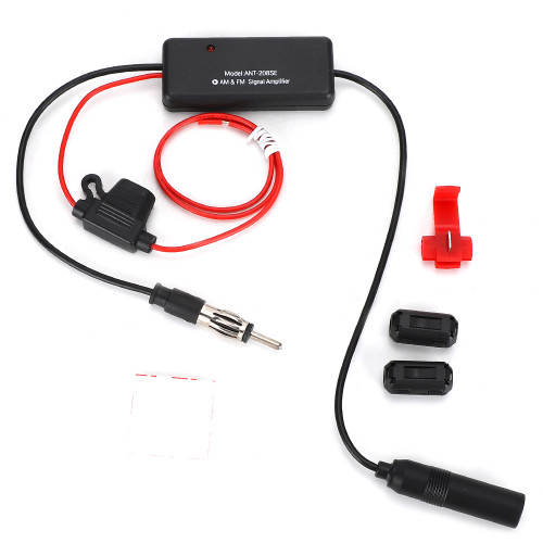 AM FM Radio Antenna Amplifier with Magnetic Ring and Strong Anti Interference for Noise Removal