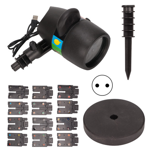 12 Patterns Projector Light IP65 Waterproof Landscape Projector Lamp for Holiday Party WeddingEU Plug 100‑240V