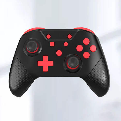 Bluetooth Gamepad NFC Somatosensory Dual Motor Vibration Wireless Game Controller with 3D Joystick for Switch Black