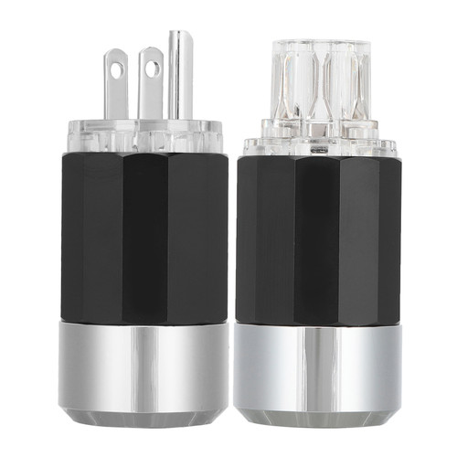 Monosaudio Pure Copper RhodiumPlated Power Plug HIFI Audio Power Connector Plug (M109R/F109R (male/female) )