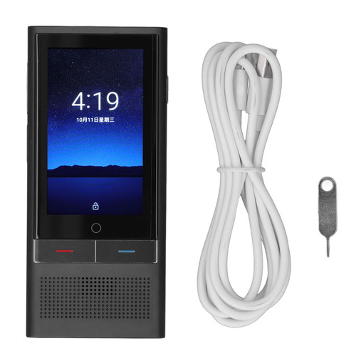 Voice Translator 142 Online 19 Offline Languages 1G RAM 16G ROM Support Photo Recording 4G Translation Device