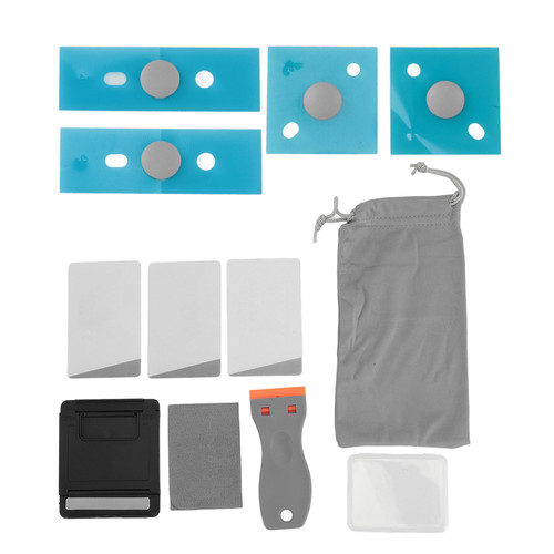 4pcs Laptop Feet Replacement Anti Slip Laptop Foot Pads Bottom Base Feet Accessories with Tools Silver