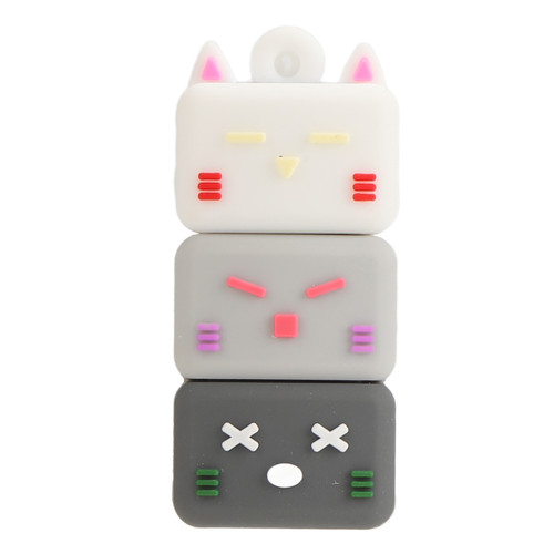 Cartoon USB Flash Drive USB2.0 High Speed Plug and Play Widely Compatible Durable PVC Memory Thumb Stick for PC Laptop V005 01 128G
