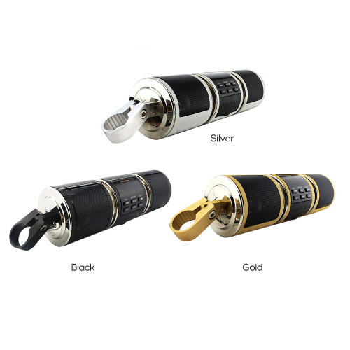 Waterproof BT Motorcycle Stereo Speaker MP3 Audio System USB AUX Radio