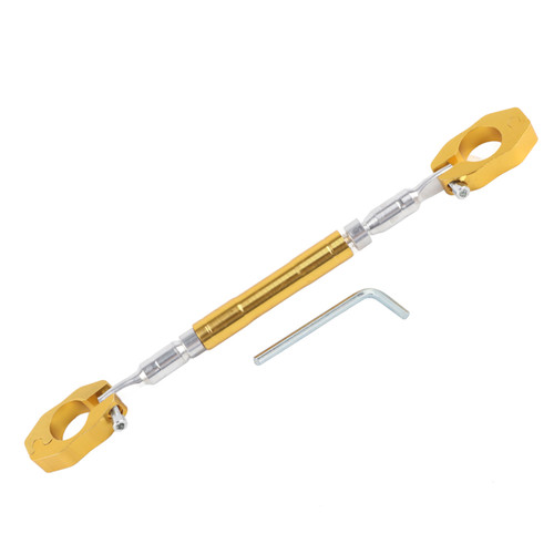 Universal Adjustable Aluminium Alloy Motorcycle Balance Cross Handlebar Gold