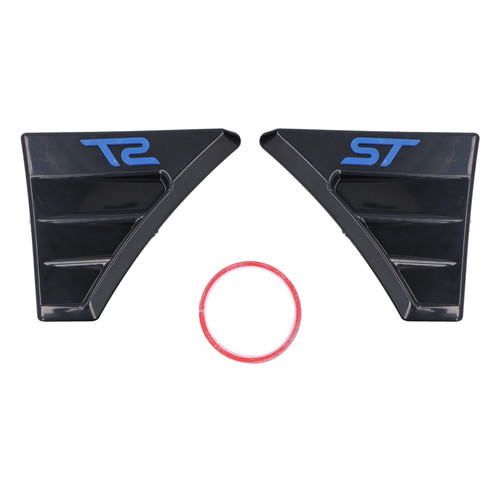 Pair of Rear Window Quarter Louver Cover for ST Style Side Vent Fit for Ford Focus MK 2