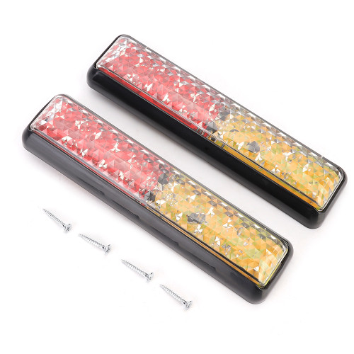 2pcs 24LEDs 6000K Waterproof Steering Brake Taillight  Marker Lamp for Trailer Campers