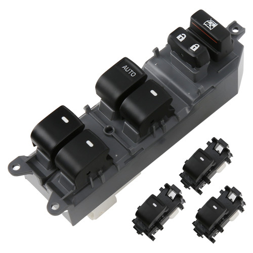 4PCS Power Window Switch 84820‑06100 Replacement for RAV4 Left Hand Drive 2006‑2012