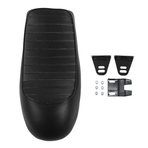 Motorcycle Seat Cushion Hump Shape Vintage Replacement for CB125 CB175 CB200 CB350 CB360 CB400 Black Stripe Style