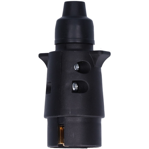 12V 7Pin Trailer Socket Plug Brass Connector Tow Bar Traction for European Standard Car