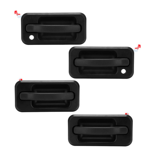 4 Pcs Car Outside Door Handle 131609870457 Auto Parts Replacement for Hummer H2 2003‑2005