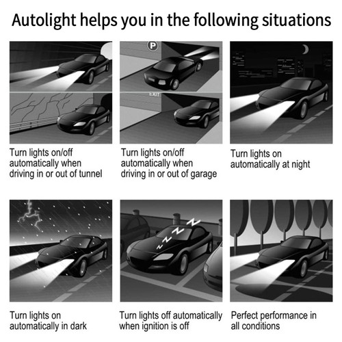 Car Auto Light Sensor System Automatically Control the Lights ON OFF by Light Sensor for 12V Car
