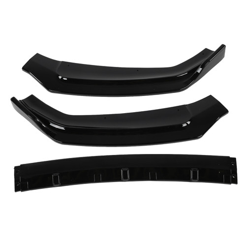 Front Lip Bumper Spoiler Splitter 3 Sections Glossy Black Fit for A5 Sportback/ Coupe / Cabriolet B9 2017‑2018