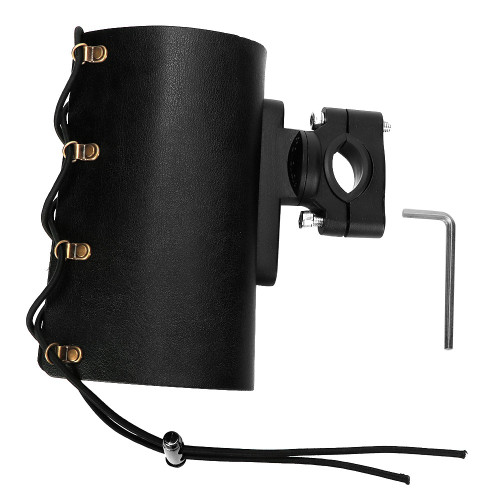Adjustable Motorcycle Motorbike Bottle Drink Cup Holder Water Beverage Mount Stand (Black)