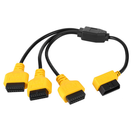 OBD2 Cable 1 to 3 Converter Adapter 50 cm OBD2 Extension Y Line J1962M to 3-J1962F Splitter
