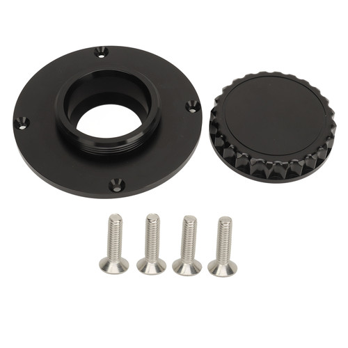 Fuel Gas Tank Cap Aluminium Rotating Opening Petrol Tank Lid Cap for K Series K1 K75 K100 K1100 RS RT S C LT Glossy Black