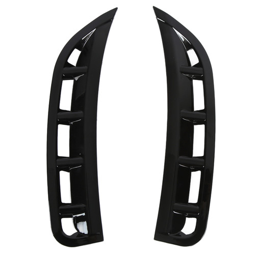 Pair Front Bumper Side Air Vent Spoiler Wind Knife Gloss Black Replacement for Mercedes Benz GLE Class 2019+
