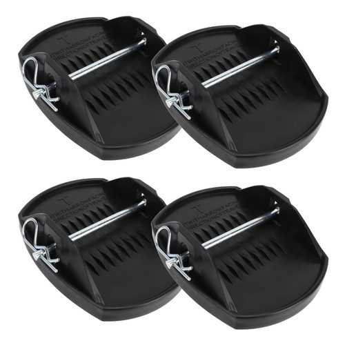 4PCS Jack Pads Set Wheel Foot Leg Support Stop Leveller Parking Auxiliary Balance Pads for RV Trailer Caravan