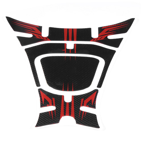 4pcs/Set Oil Fuel Gas Tank Decals Carbon Fiber Side Sticker Fit for Honda pcx125 150 2018 2019Red Pattern