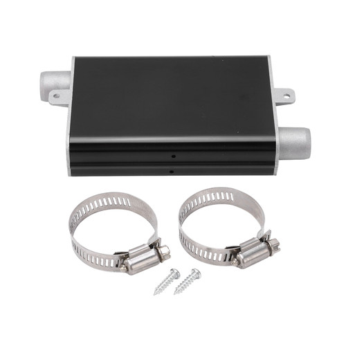 24mm Parking Heater Exhaust Pipe Muffler Aluminum Alloy Straight Heater Silencer for Eberspacher Airtronic D2 D4 D4S Black
