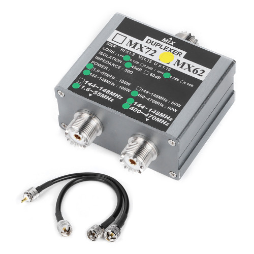 MX62 VHfUHF Duplexer 144148MHz  400470MHz Different Frequency Indoor Antenna Combiner