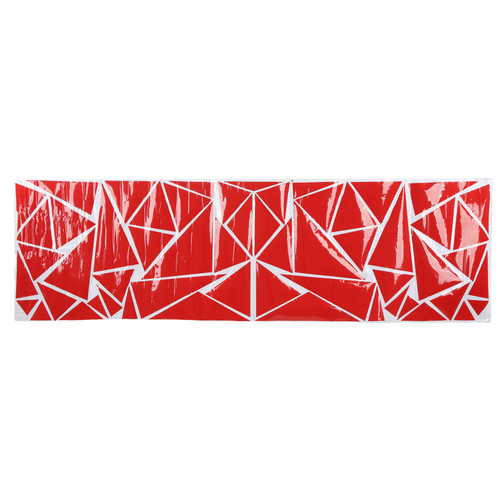 Triangle Car Decoration Stickers Universal 200x60cm DIY Car Body Sticker Fit for SUV Truck Red