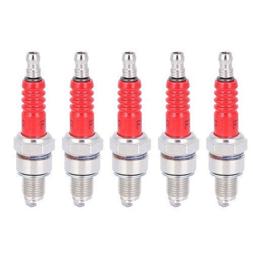 5Pcs Racing Spark Plug with Single Electrode for Scooter GY6 50CC 125CC 150CC