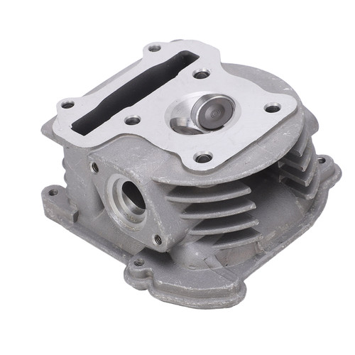 Motorcycle Cylinder Head Assembly Steel Alloy Replacement for GY6‑50/60/80CC Engine ATV UTV