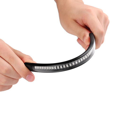 Motorcycle LED Turn Signal Reversing Light Strip 48SMD IP68 Waterproof Universal for Cars Off Roads ATVs