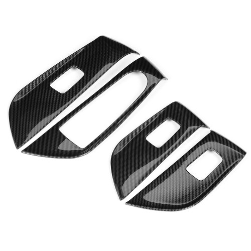 4Pcs/Set Car Window Lift Switch Panel Cover Trim Fit for Mercedes Benz E Class W213 2016-2019