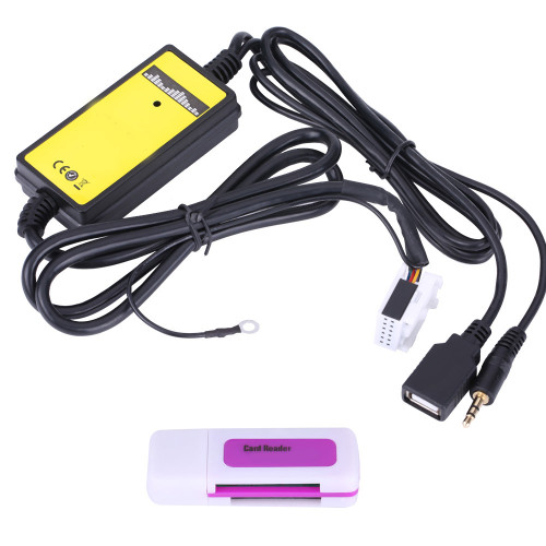 Car USB AuX In Adapter MP3 Player Cable Radio Audio Interface for Audio  Skoda