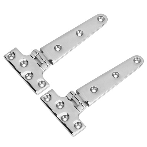 2pcs T shape Door Hinge 316 Stainless Steel Heavy Duty Universal Marine Boat Hardware 6x3in