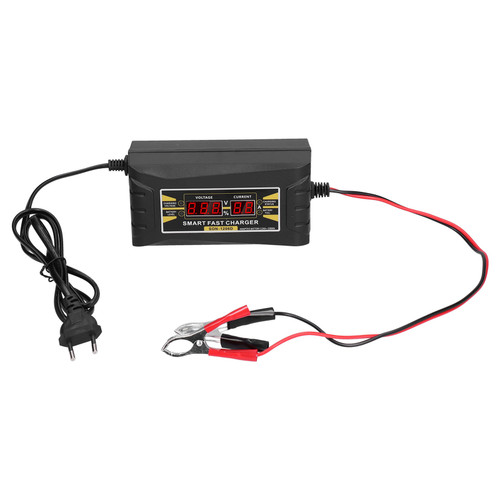 Car Automatic Battery Charger 12V 6A LCD Smart Screen Multi‑Function