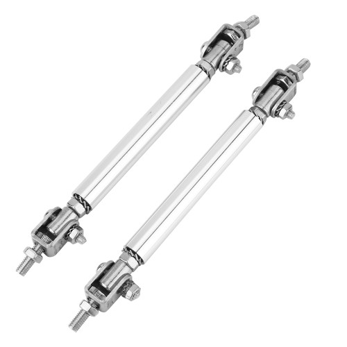 2Pcs 75mm Car Bumper Protector Lip Rod Splitter Strut Tie Bar Support Front Rear Universal