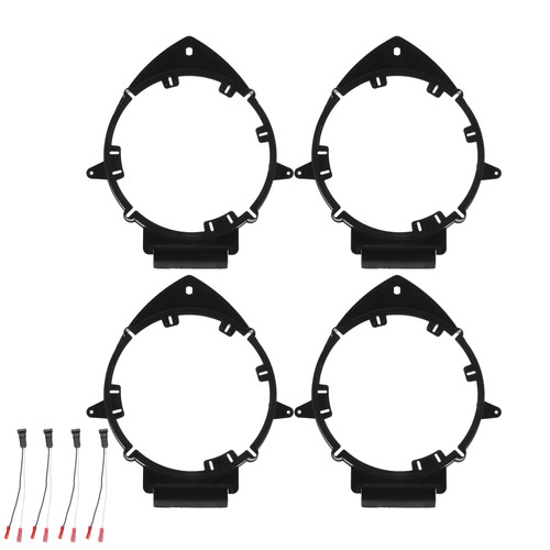 4PCS Car Speaker Adapter Rear/Front Door with Wire Harness Replacement for Buick Enclave 6.5in 2008‑2012