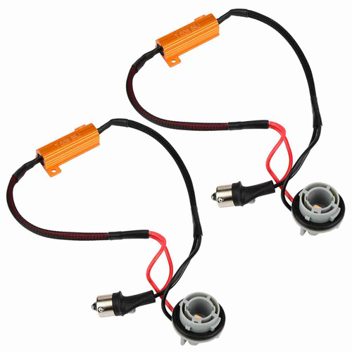 2pcs/set Load Resistor Connector Wire Wiring Harness LED Turn Signal light 1156