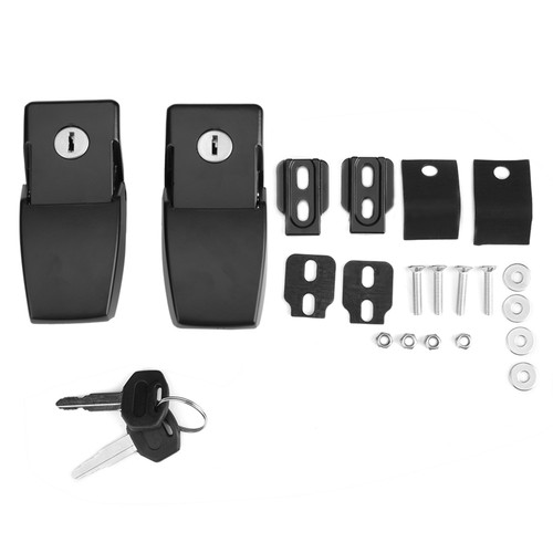 Anti Theft Car Hood Latch Lock Kit Assembly with Keys for Jeep Wrangler JK Unlimited 07-17