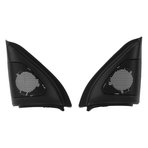 Pair Car Door Speaker Cover Audio Tweeter Trim Black Replacement for Corolla 2003‑2006