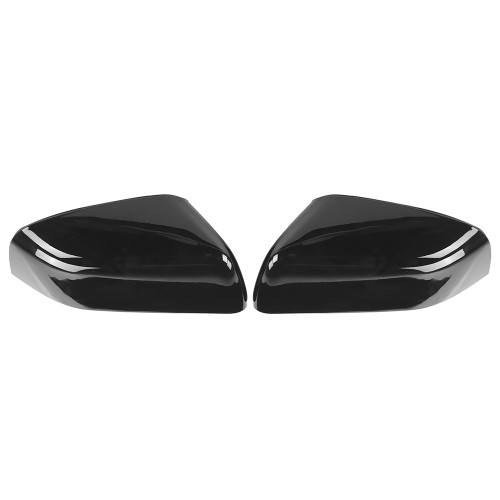 2pcs Rearview Mirror Cover Caps Glossy Black Fit for Land Rover Range Rover Sport/LR2/LR4