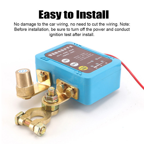 Kill Switch for Car Remote Battery Disconnect Switch 12V 240A Car Battery Kill Switch Battery conservation Automatic Cut and Shut Off Switch for Auto Truck Boat