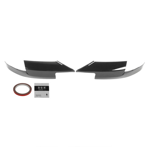 1 Pair Front Bumper Lip Corner Spoiler Glossy Black Bumper Corner Splitter for M5 F10 2011 to 2016