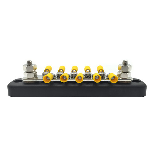 10 Screw Terminal Ground Distribution Block kits Line Buss Bar DC 150A  AC 130A