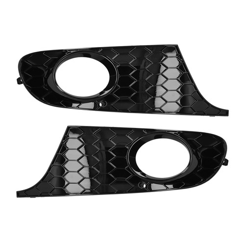 Pair Front Fog Light Frame Honeycomb Grille Cover 5K0 853 665 Fit for MK6 TDI TSI 2009‑2013